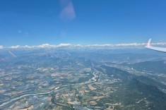 Loty szybowcem nad Alpami,